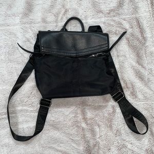 Women’s small black backpack